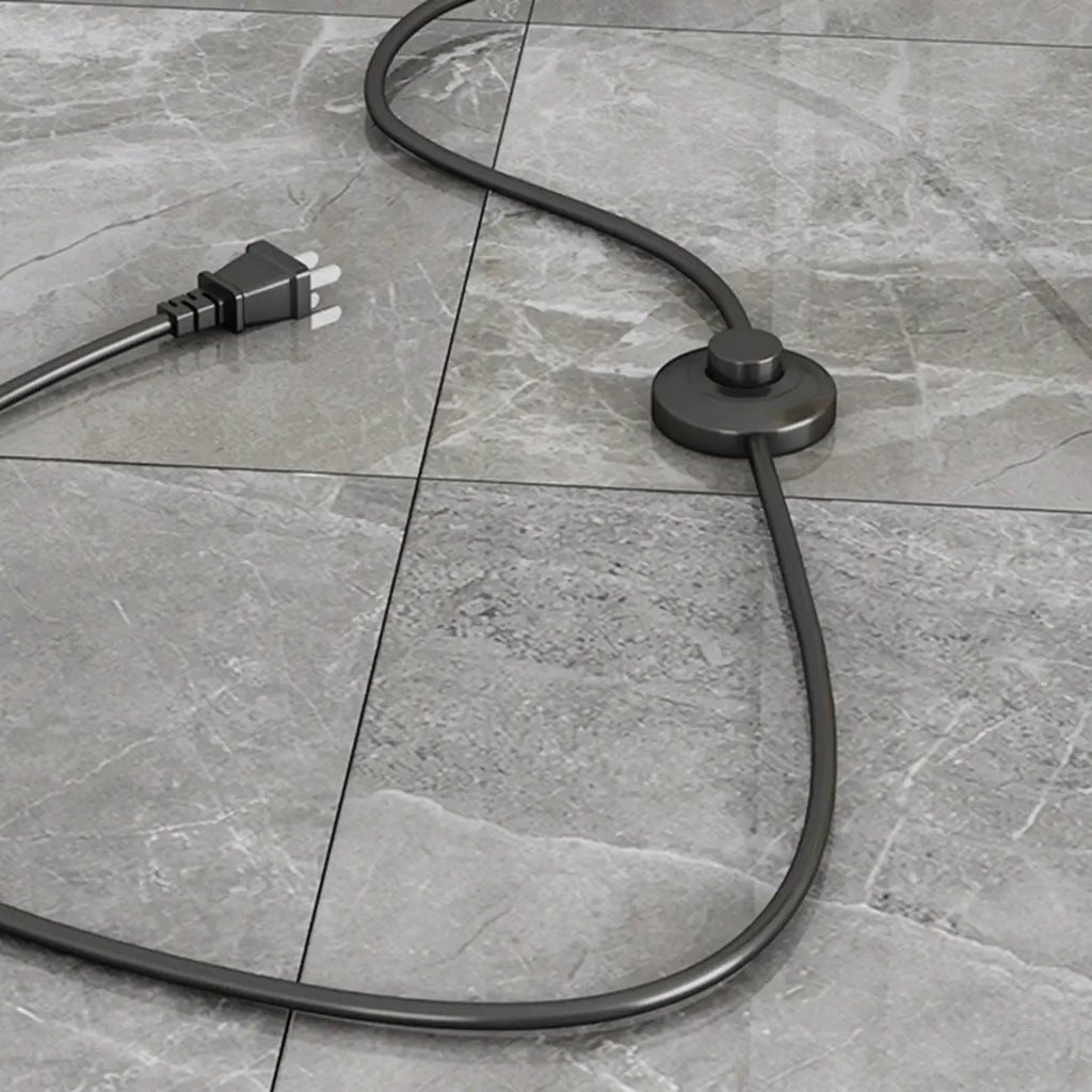 Modern Plug-In Dual-Head Chrome Floor Lamp with 2-Lights