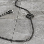 Modern Plug-In Dual-Head Chrome Floor Lamp with 2-Lights