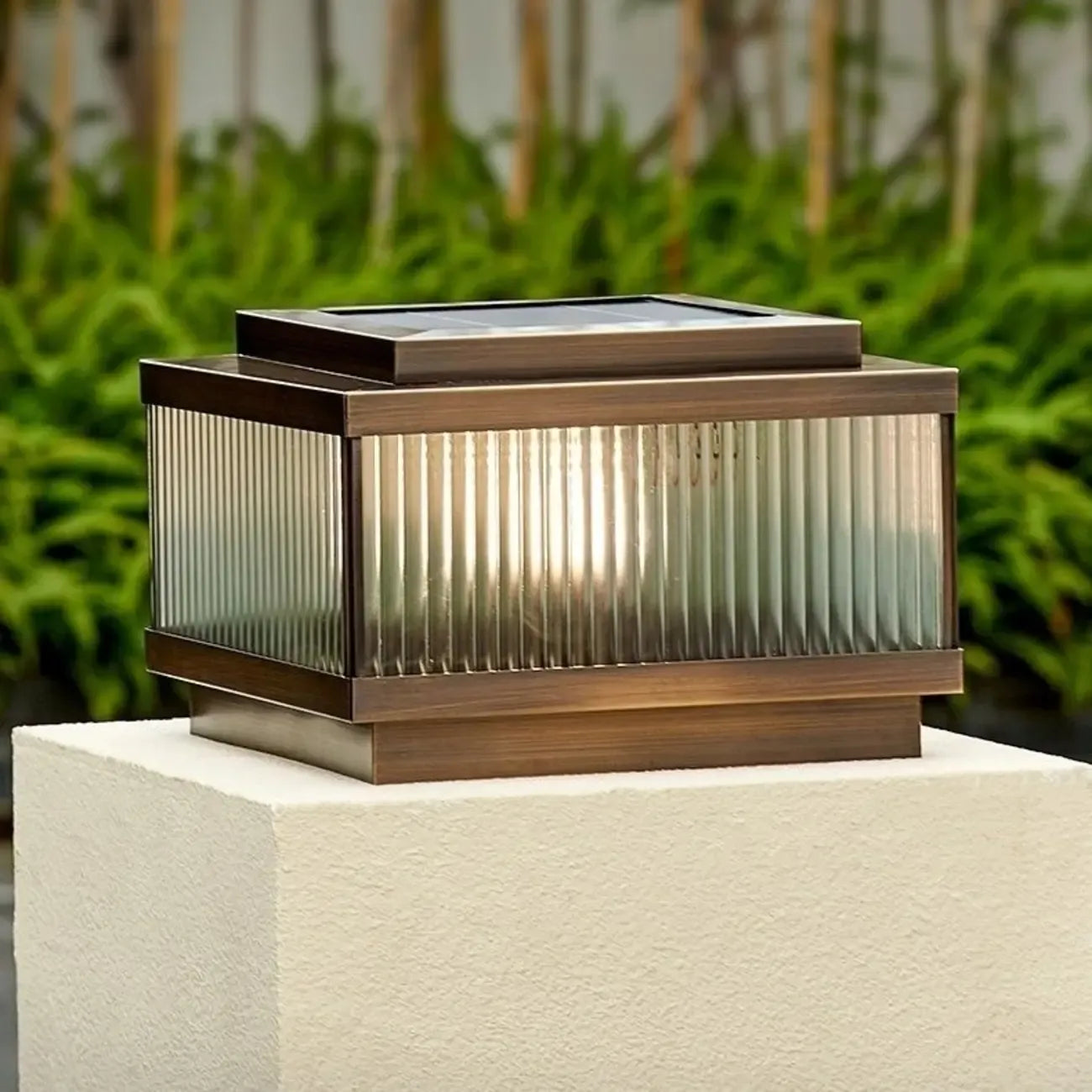 Vintage Decorative Glass Outdoor Table Lamp