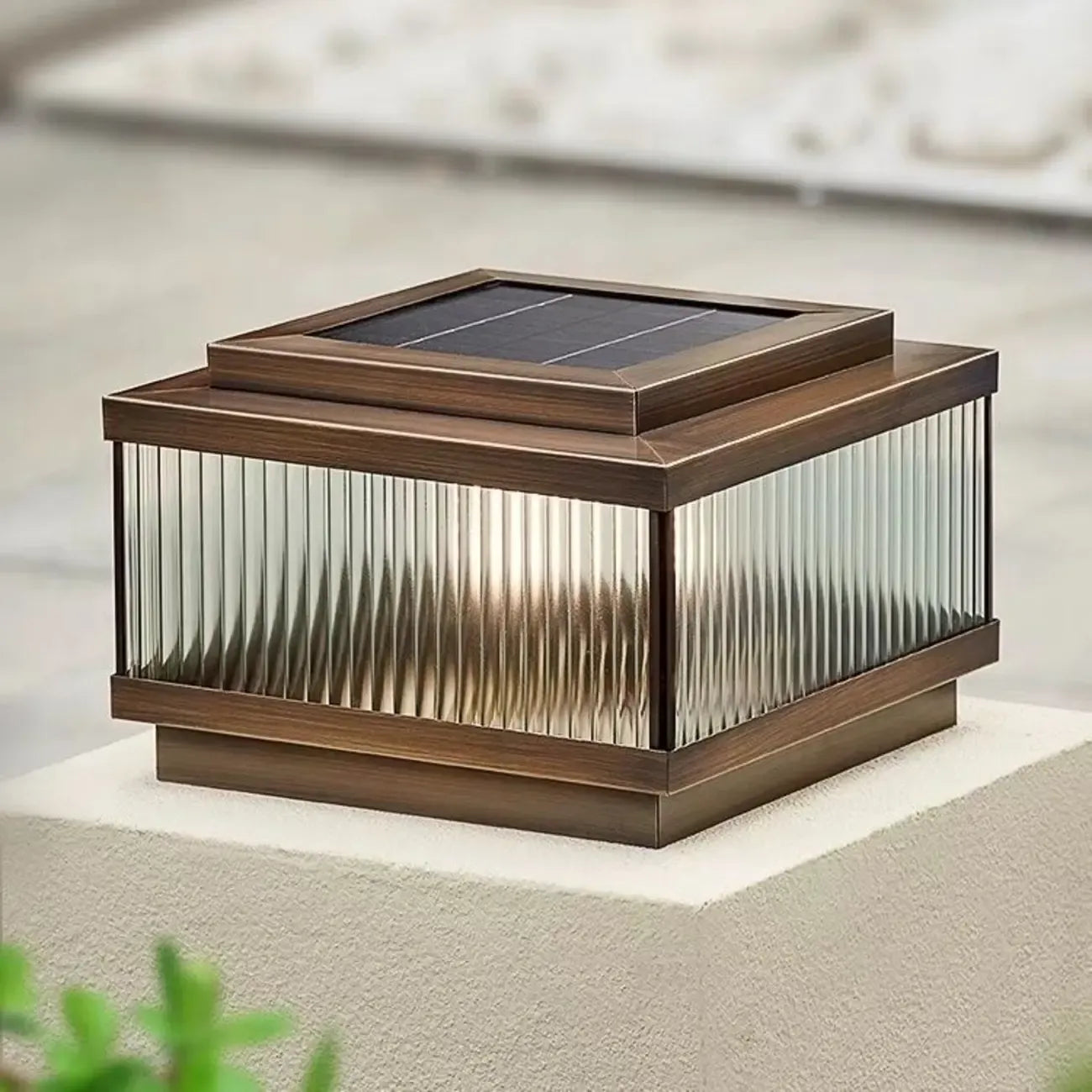 Vintage Decorative Glass Outdoor Table Lamp