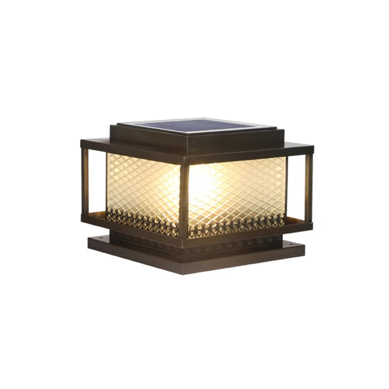 Vintage Decorative Glass Outdoor Table Lamp