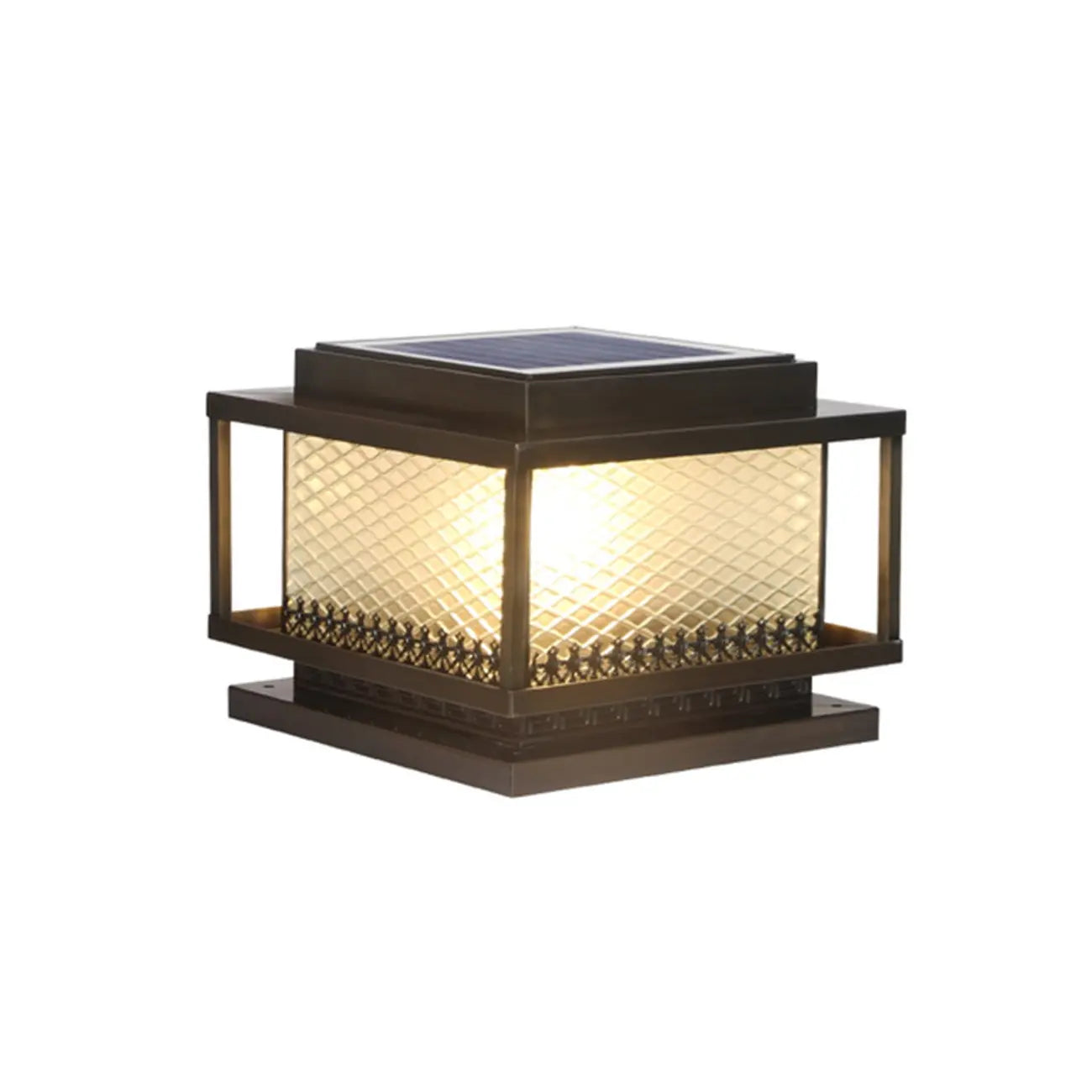 Vintage Decorative Glass Outdoor Table Lamp