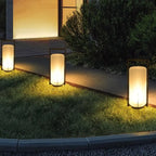 Modern Cylinder LED Outdoor Patio Table Lamp