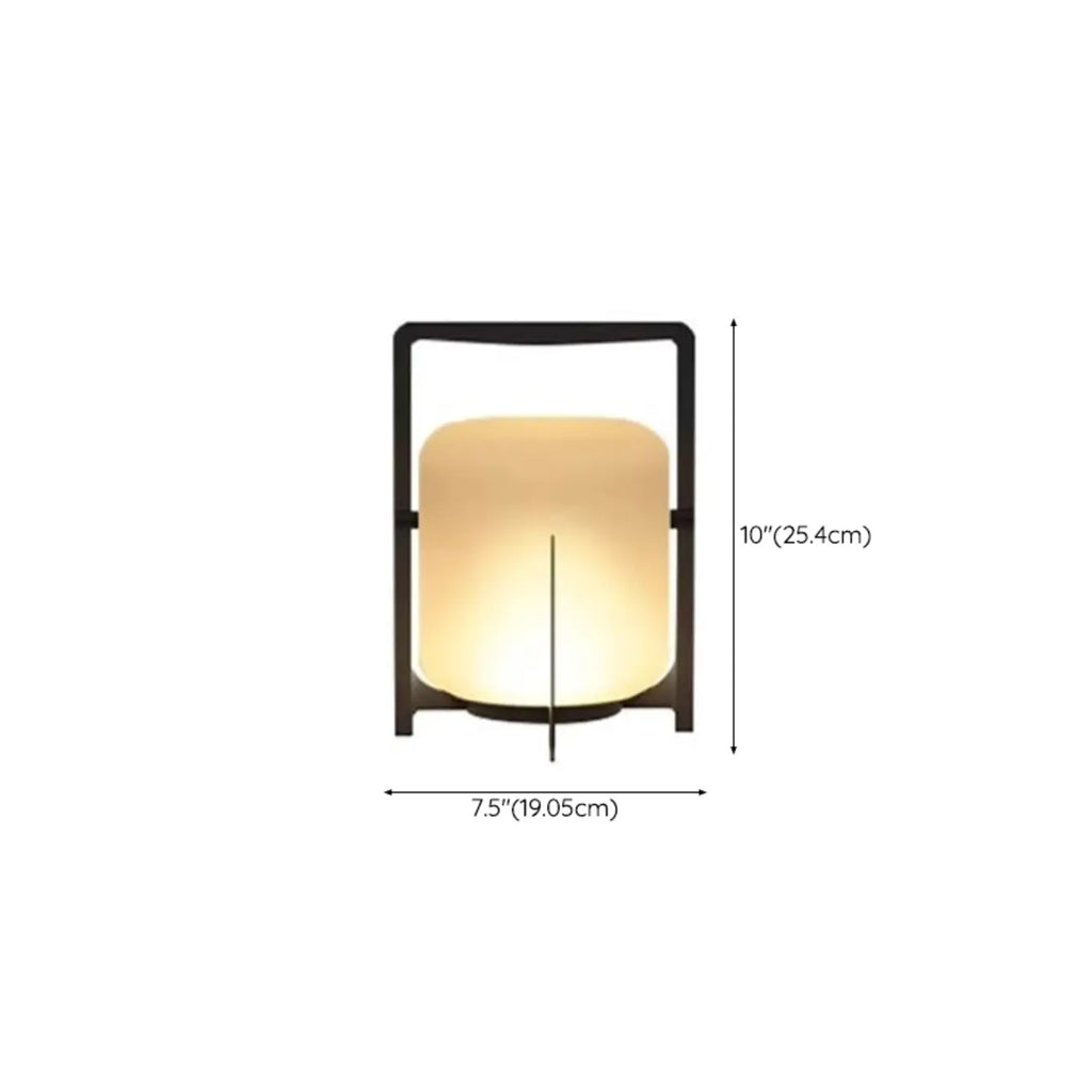 Modern Cylinder LED Outdoor Patio Table Lamp