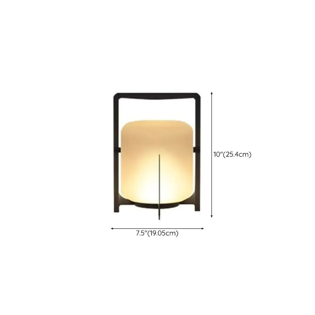 Modern Cylinder LED Outdoor Patio Table Lamp