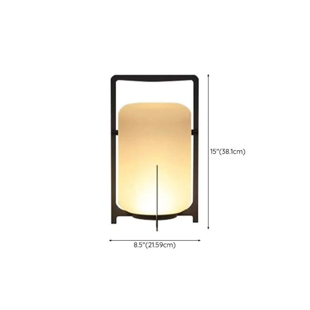 Modern Cylinder LED Outdoor Patio Table Lamp