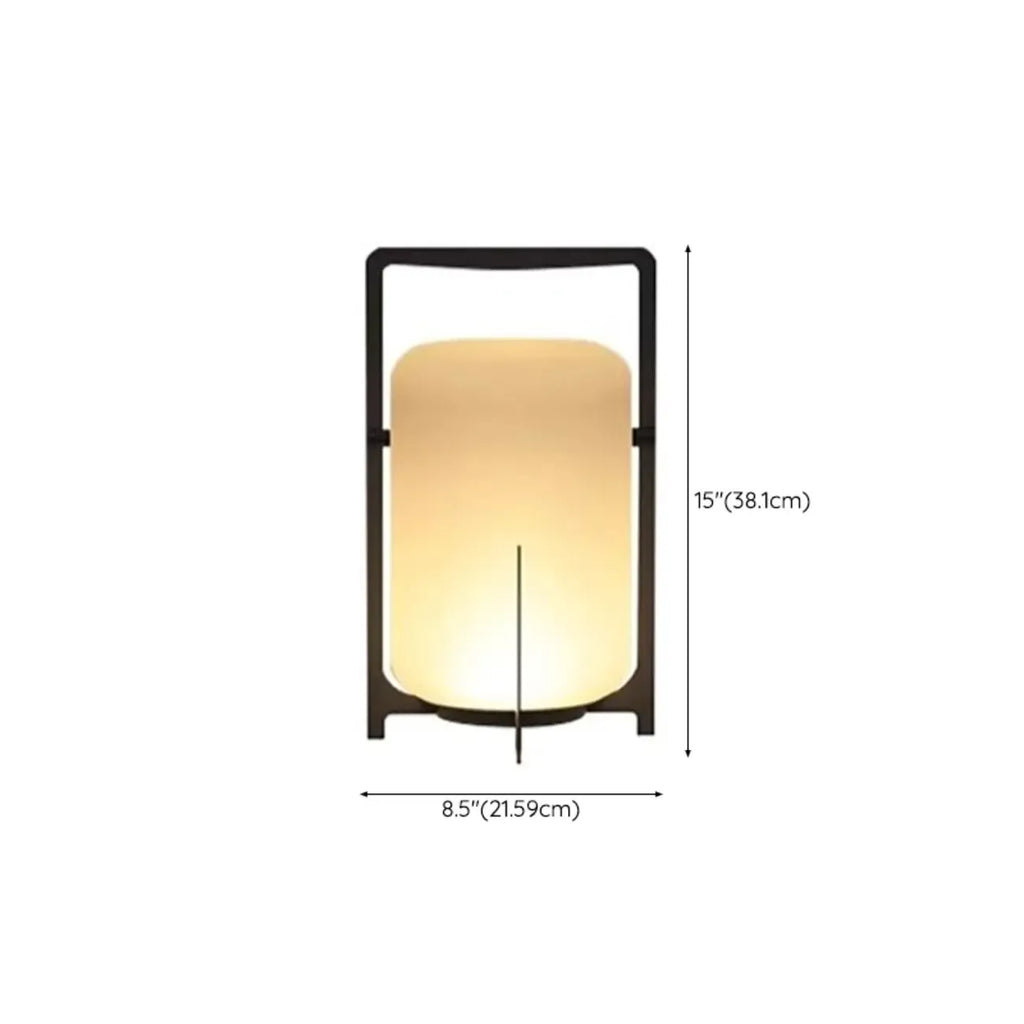Modern Cylinder LED Outdoor Patio Table Lamp