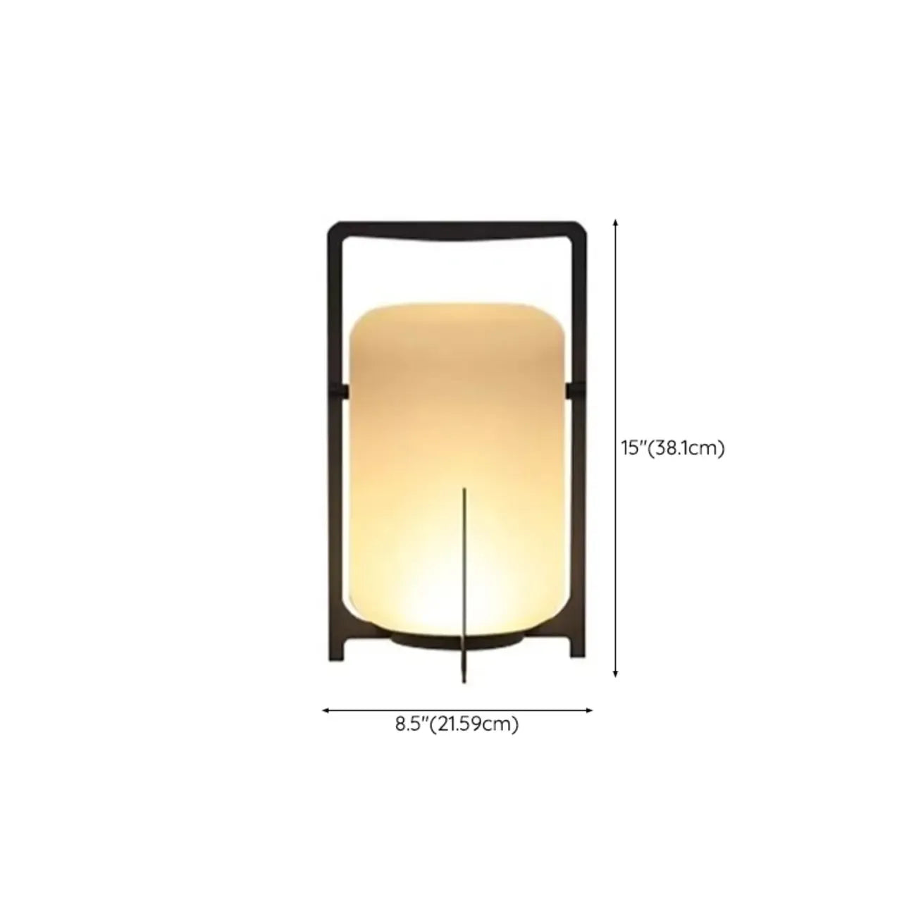 Modern Cylinder LED Outdoor Patio Table Lamp