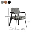 Modern Upholstered Dining Chair with Arm
