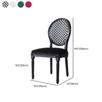Vintage Dining Chair Faux Leather Upholstery with Back
