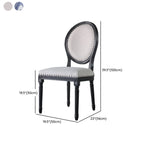 Vintage Dining Chair Faux Leather Upholstery with Back