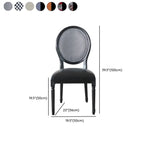 Vintage Dining Chair Faux Leather Upholstery with Back