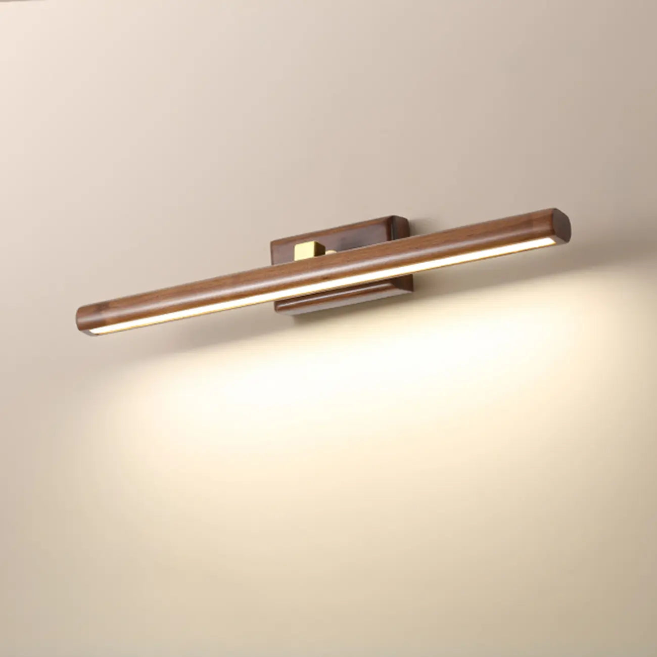 Modern Wood LED Vanity Light Fixture with Rotable Design
