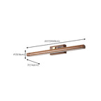 Modern Wood LED Vanity Light Fixture with Rotable Design