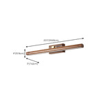 Modern Wood LED Vanity Light Fixture with Rotable Design
