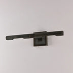 2-Light Modern Black Linear Vanity Light for Bathroom Wall