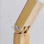 Unique Wood Table Lamp with Book Storage for Living Room