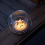Unique Clear Glass Table Lamp Rechargeable for Bedroom