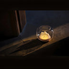 Unique Clear Glass Table Lamp Rechargeable for Bedroom