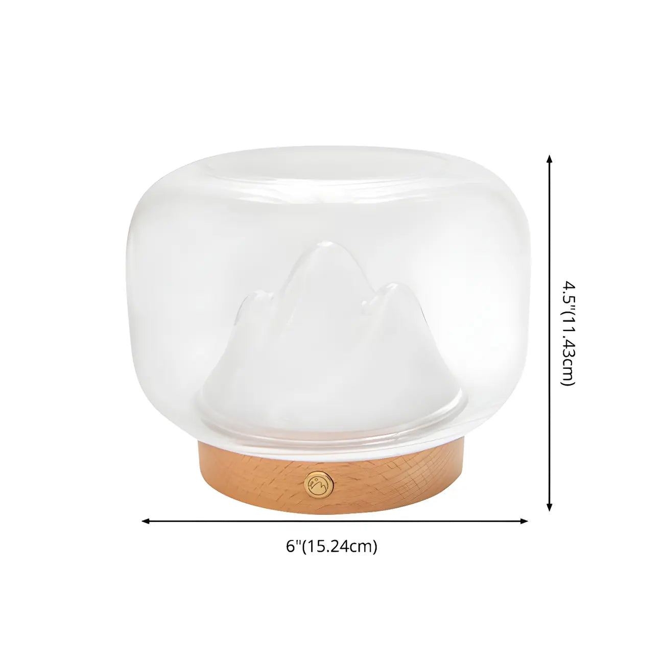Unique Clear Glass Table Lamp Rechargeable for Bedroom