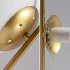 Minimalist Glass Globe Metal Night Table Lamp for Bedroom