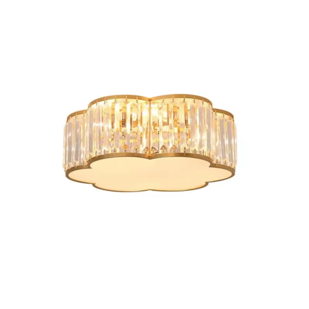 19 to 20 Inch Crystal Ceiling Light for Modern Living Room