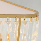 19 to 20 Inch Crystal Ceiling Light for Modern Living Room