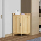 Classic Reclaimed Wooden Utility Storage Corner Cabinet