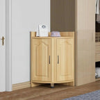 Classic Reclaimed Wooden Utility Storage Corner Cabinet