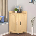 Classic Reclaimed Wooden Utility Storage Corner Cabinet