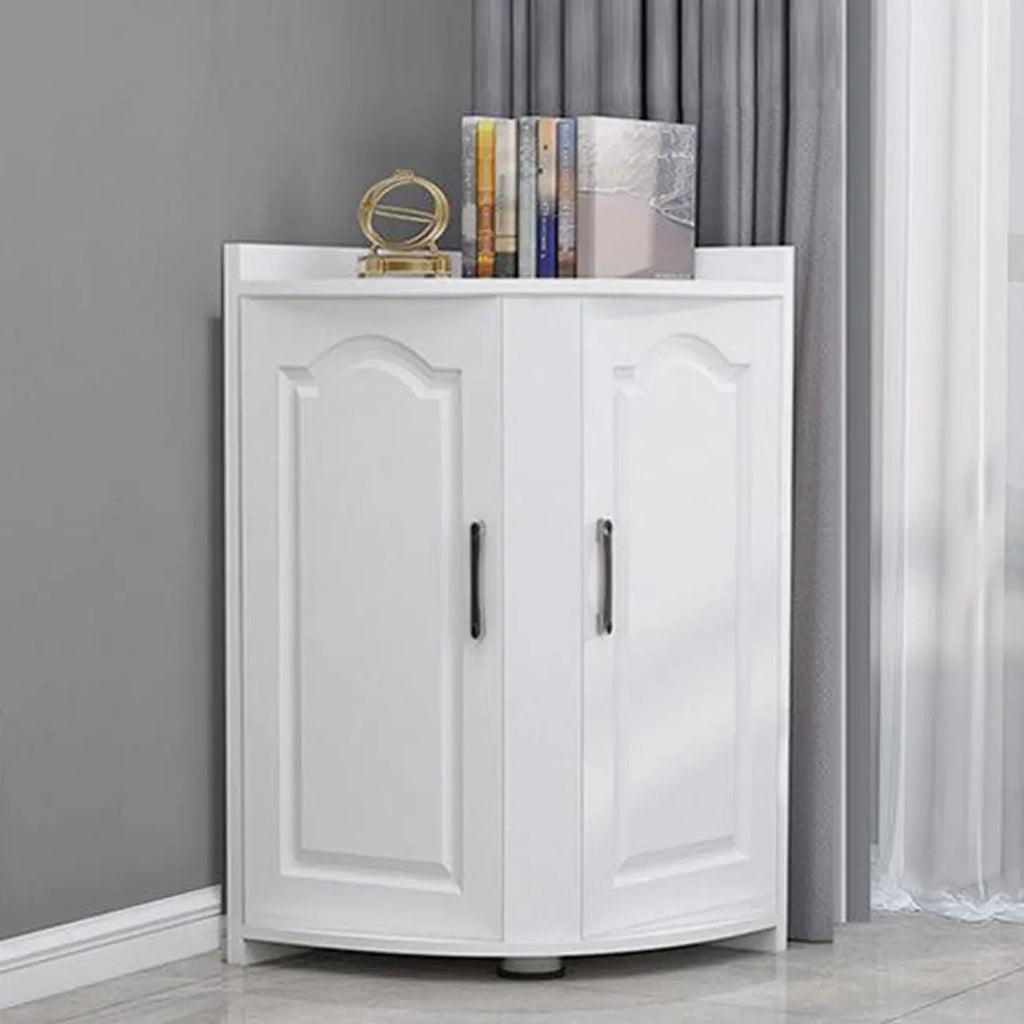 Classic Reclaimed Wooden Utility Storage Corner Cabinet