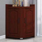 Classic Reclaimed Wooden Utility Storage Corner Cabinet