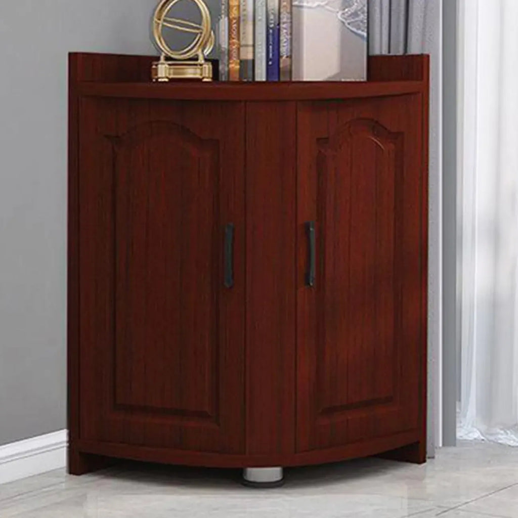 Classic Reclaimed Wooden Utility Storage Corner Cabinet