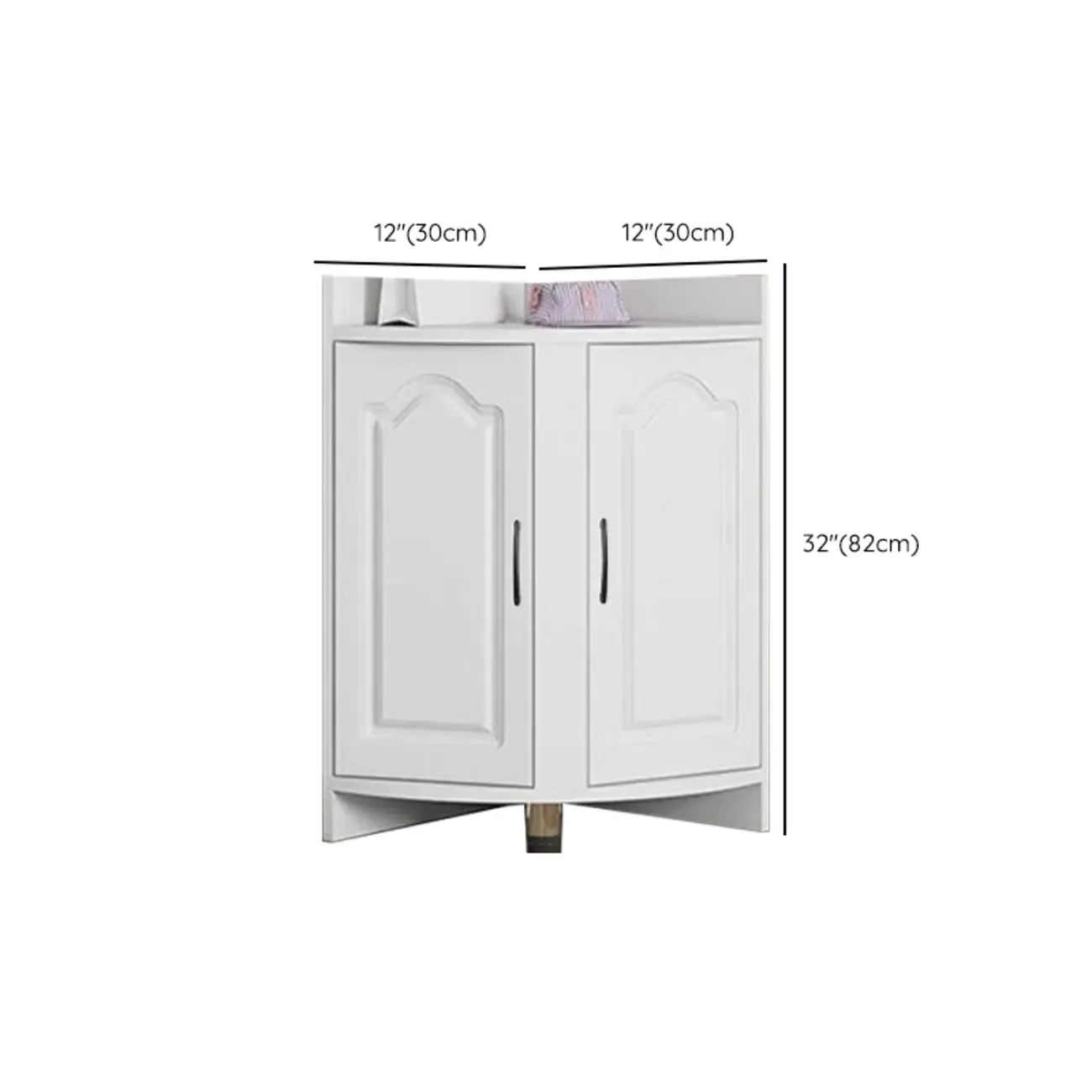 Classic Reclaimed Wooden Utility Storage Corner Cabinet