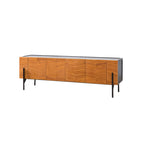 72 Free-Standing Brown Accent Cabinet for Living Room Decor