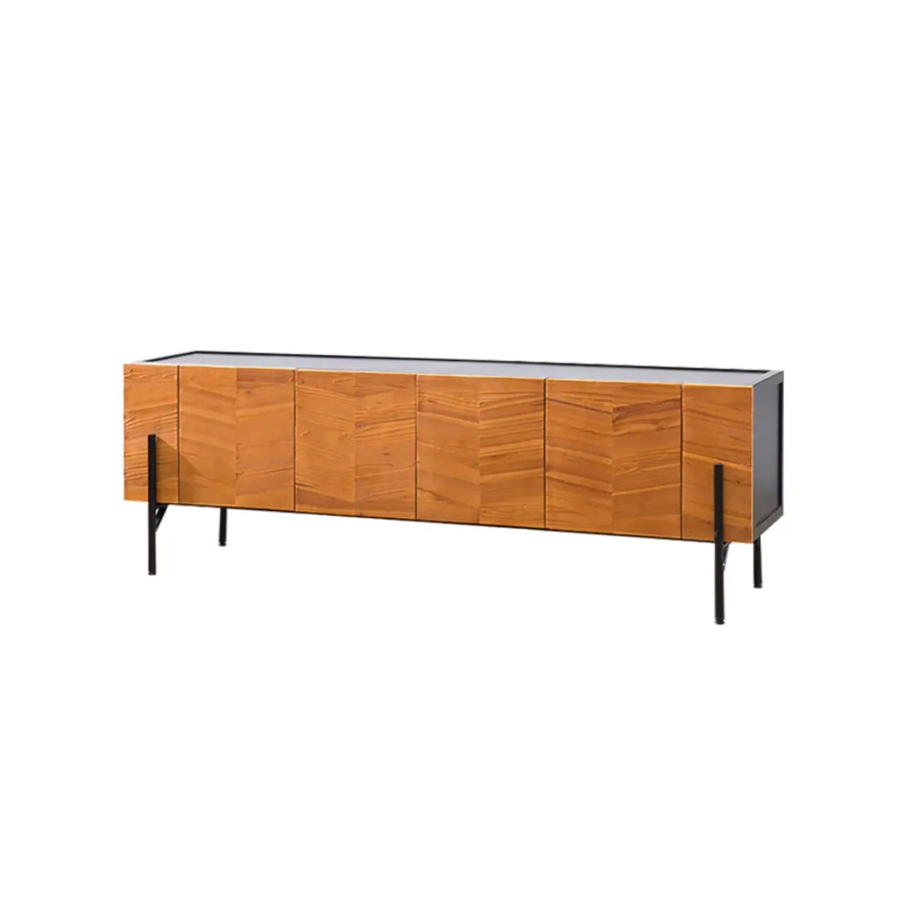 72 Free-Standing Brown Accent Cabinet for Living Room Decor