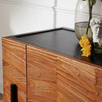 72 Free-Standing Brown Accent Cabinet for Living Room Decor