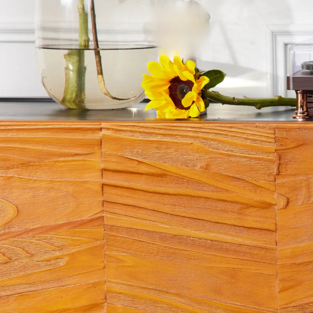 72 Free-Standing Brown Accent Cabinet for Living Room Decor