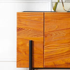 72 Free-Standing Brown Accent Cabinet for Living Room Decor