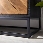 3 Drawers Modern Pine Storage Cabinet for Living Room