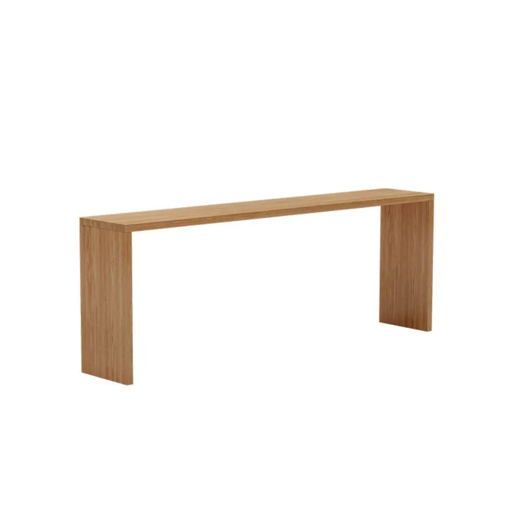 Minimalist Solid Wood Bar Height Table in 72 inch for 8 People