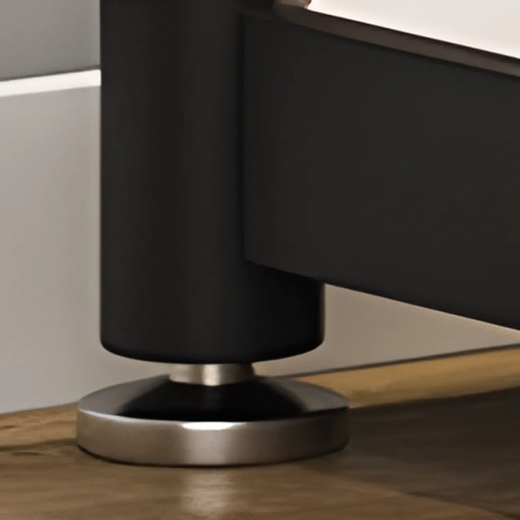 Adjustable Black Glass Storage Curio Cabinet with Lights