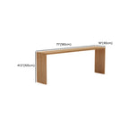 Minimalist Solid Wood Bar Height Table in 72 inch for 8 People