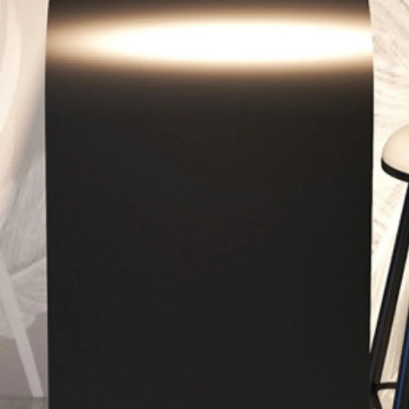 Minimalist Sleek White Metal Bar Table for Modern Home