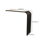 Minimalist Sleek White Metal Bar Table for Modern Home