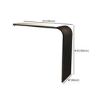 Minimalist Sleek White Metal Bar Table for Modern Home