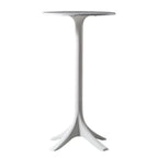 Modern Round White Acrylic Pub Bar Table for Bistro