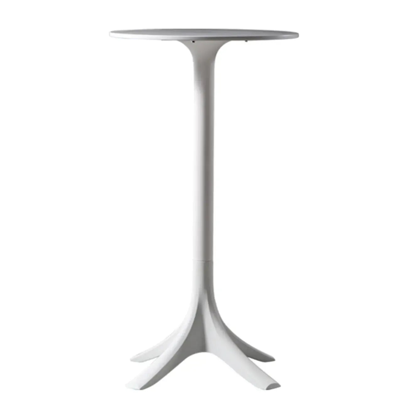 Modern Round White Acrylic Pub Bar Table for Bistro