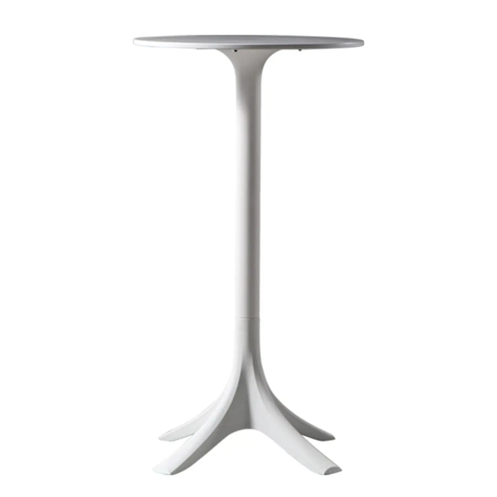 Modern Round White Acrylic Pub Bar Table for Bistro