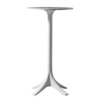 Modern Round White Acrylic Pub Bar Table for Bistro